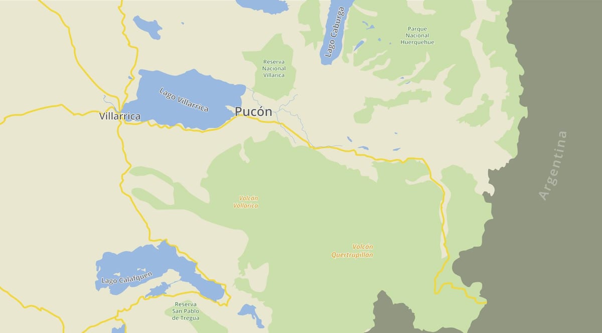 Karta pucon Chile