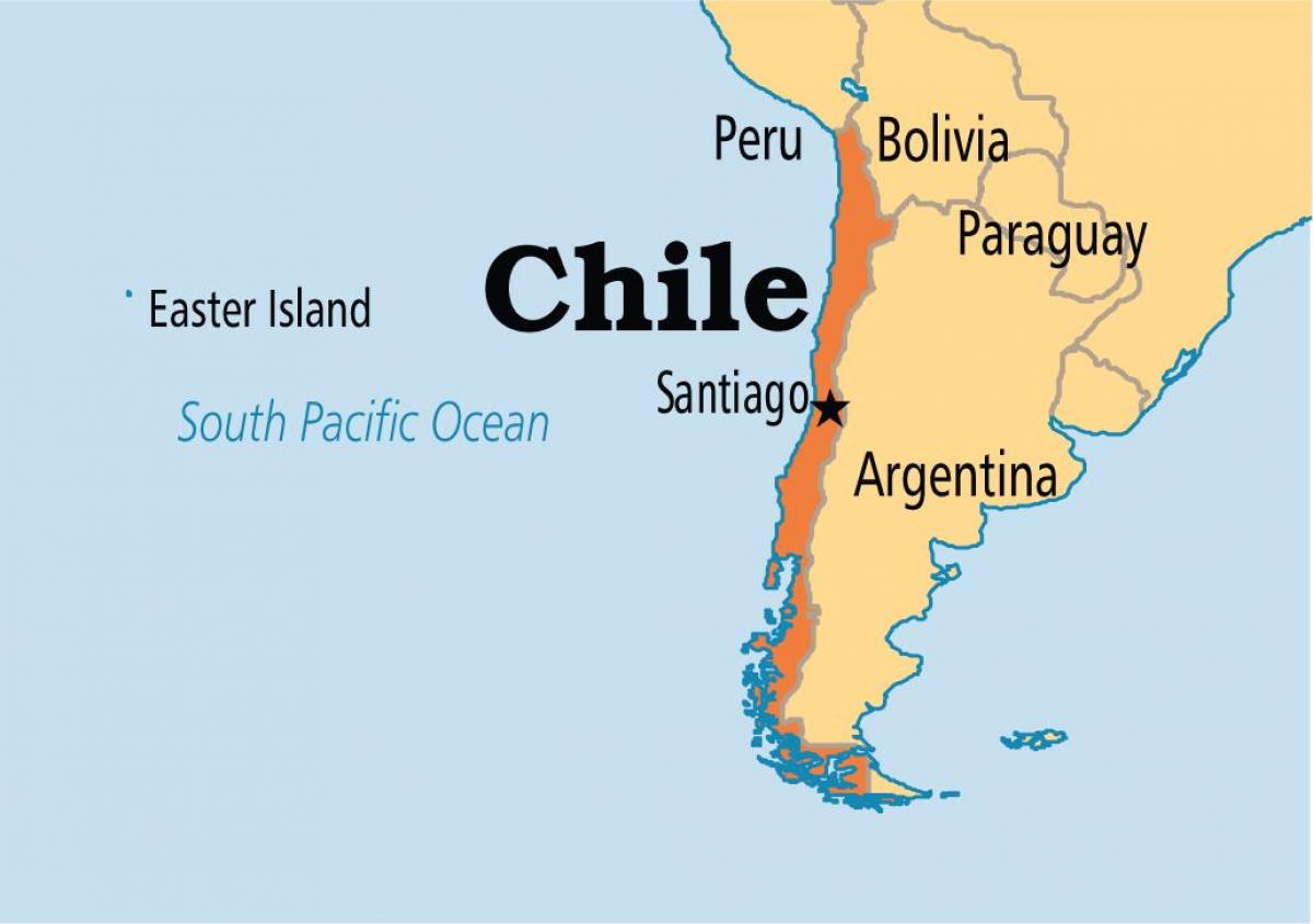 santiago de Chile karta