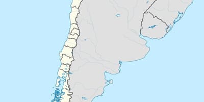 Karta av antofagasta i Chile