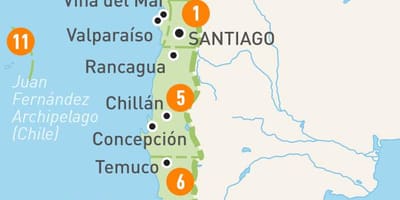 Chile provinser karta
