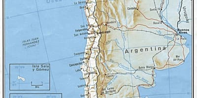 Chile järnväg karta