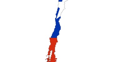 Chile karta flagga